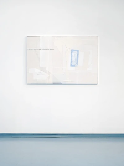 Franca Scholz, Follies, 2021
Stickerei, Acryl auf Baumwolle, 
Lycra, 84 × 126 cm