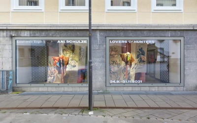 Installationsansicht: 
Lovers & Hunters,
Foto: Simon Vogel
